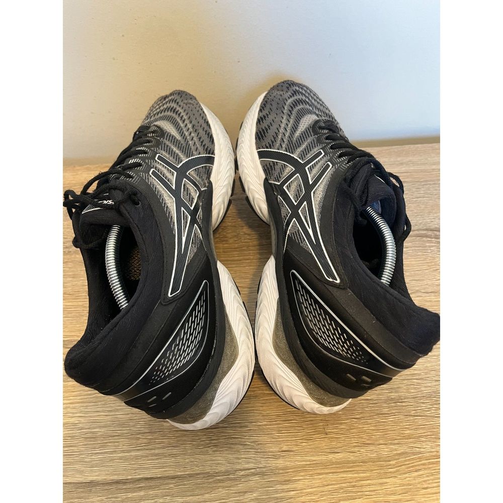 Asics Gel Nimbus 22 Mens Shoes Black White Athletic Running Sneakers Size 12.5 - Picture 6 of 10